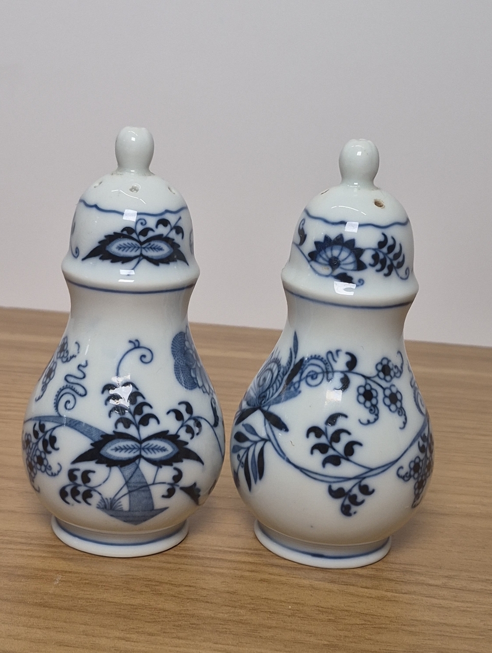Blue Danube Salt & Pepper Shakers - Rectangle Logo